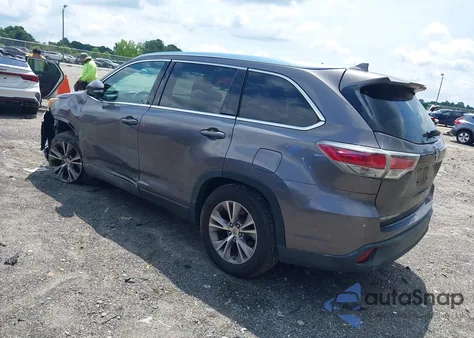 2015 Toyota Highlander Xle V6 from USA, damaged, VIN 5TDKKRFH3FS109000